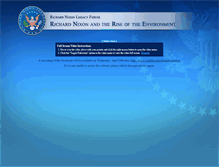 Tablet Screenshot of nixonfoundation.calibermediagroup.com